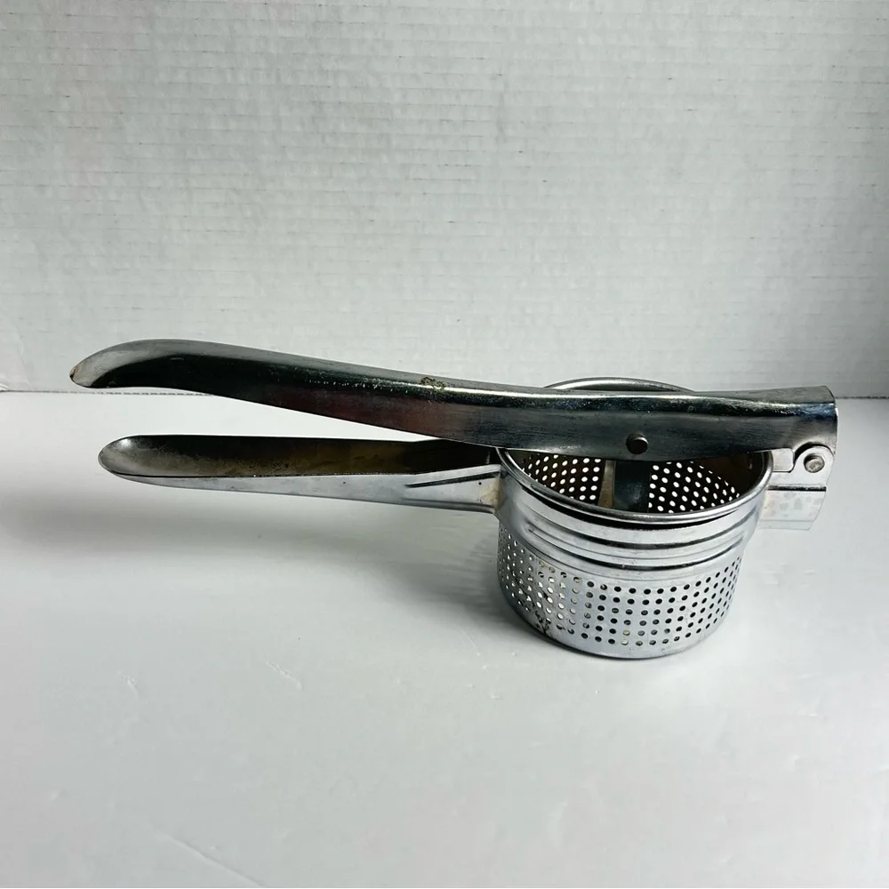 Garlic Press Crusher Squeezer Masher Mincer Stainless Steel Manual Kitchen Tool